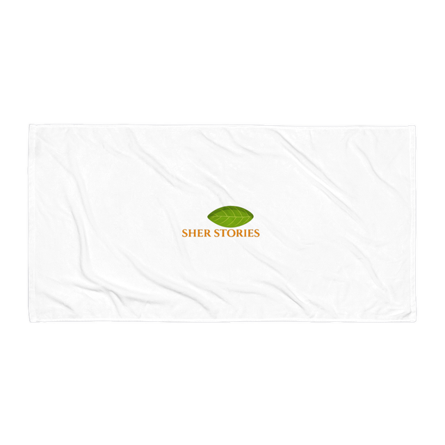 Sher Stories Logo Beach Towel