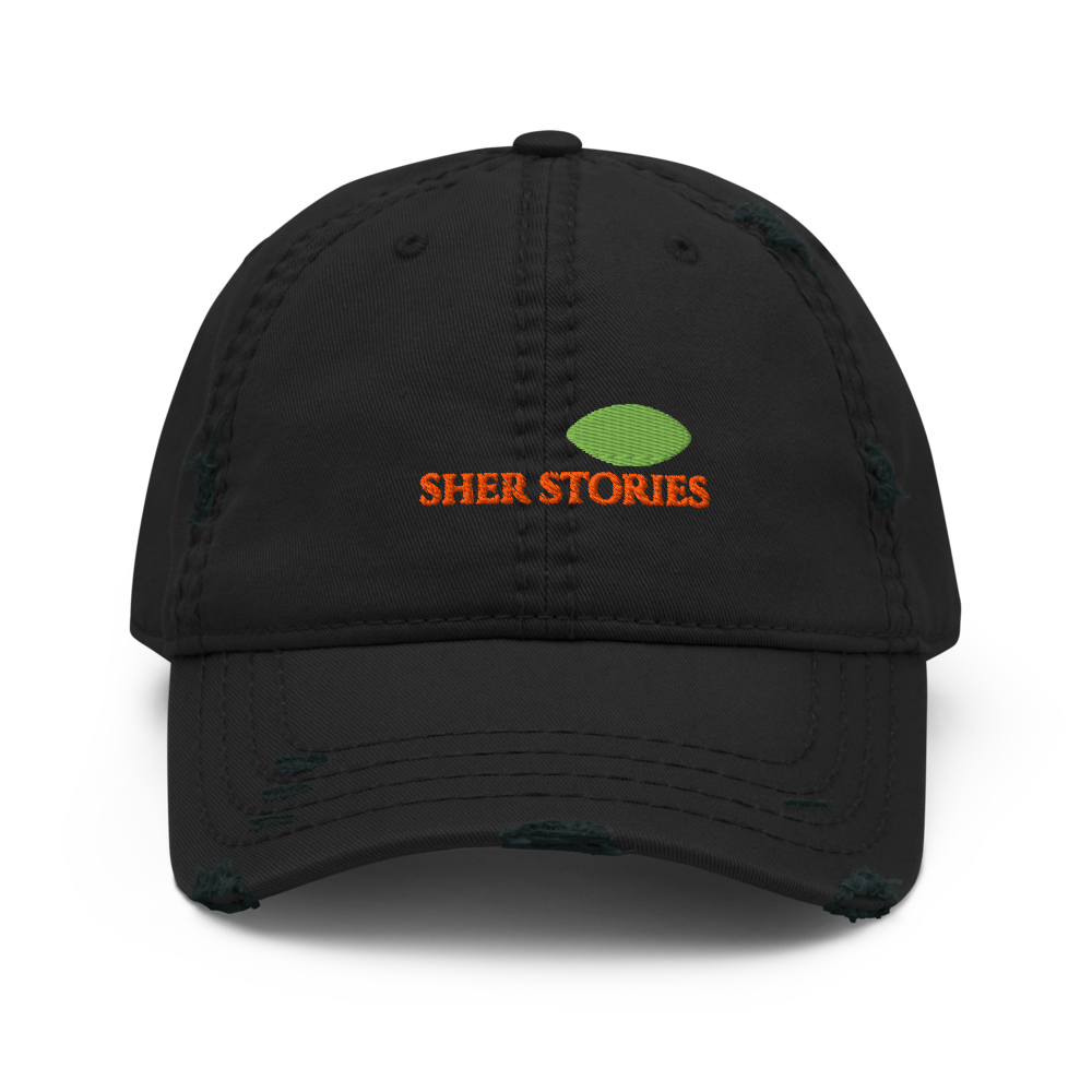 Sher Stories Logo Distressed Dad Hat