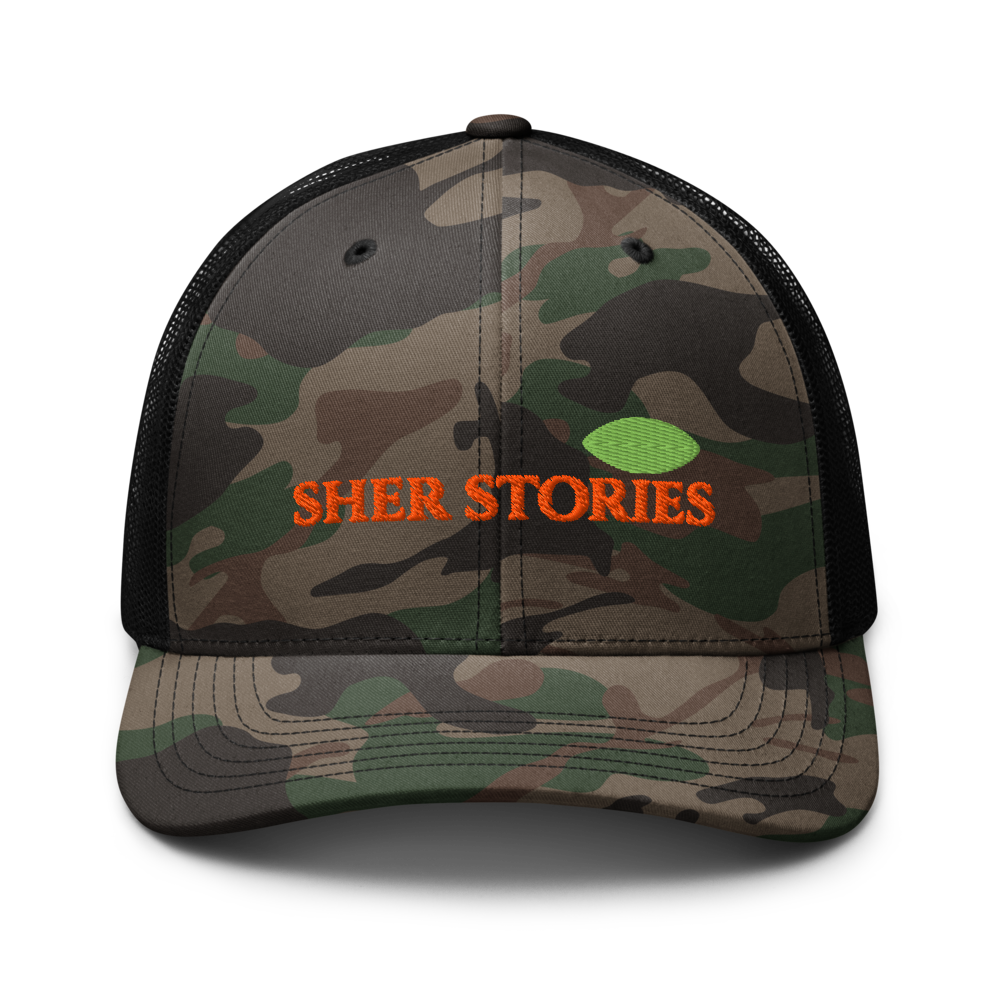 Sher Stories Camouflage Trucker Hat