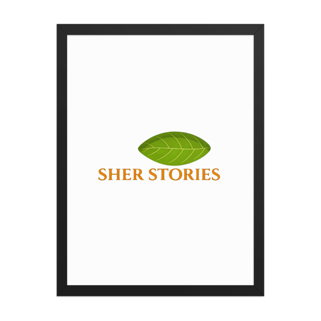 Sher Stories Logo Framed Poster