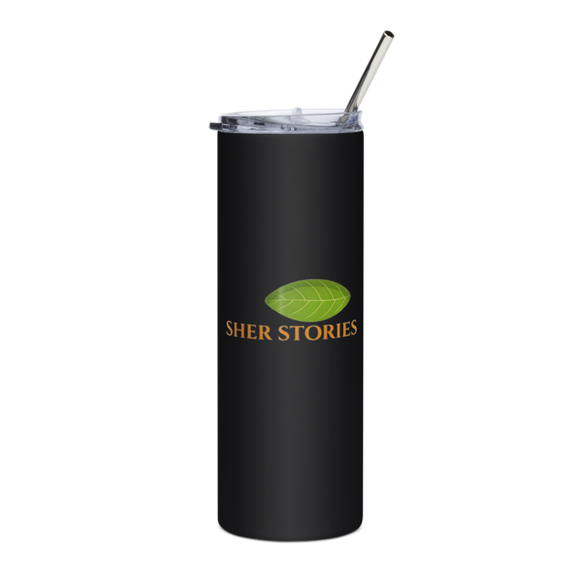 Sher Stories Logo Stainless Tumbler