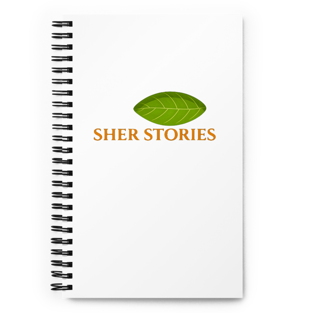 Sher Stories Logo Spiral Notebook