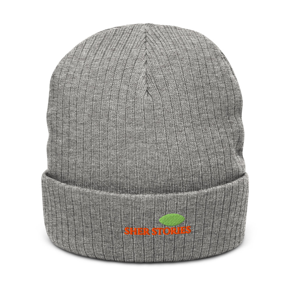Sher Stories Ribbed Knit Beanie