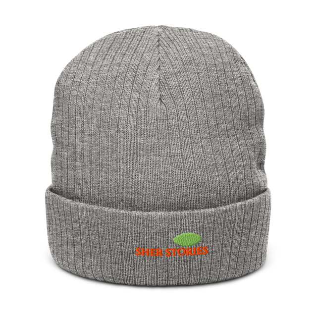Sher Stories Ribbed Knit Beanie