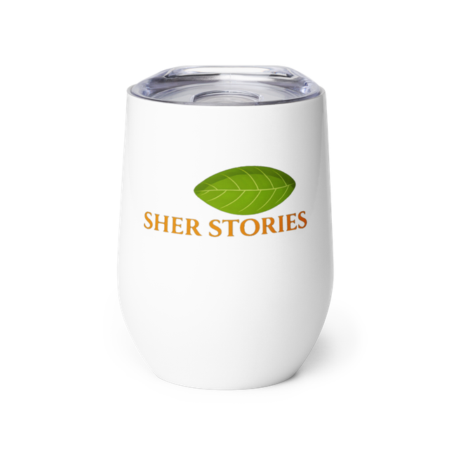 Sher Stories Logo Wine Tumbler