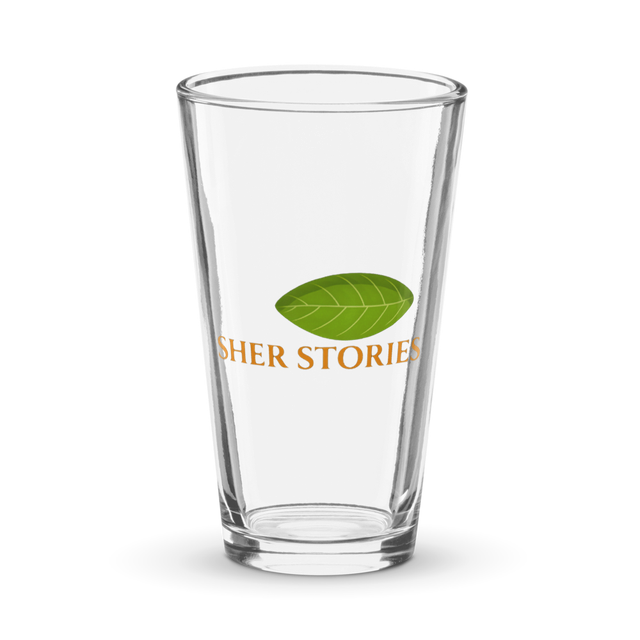 Sher Stories Classic Logo 16oz Glass
