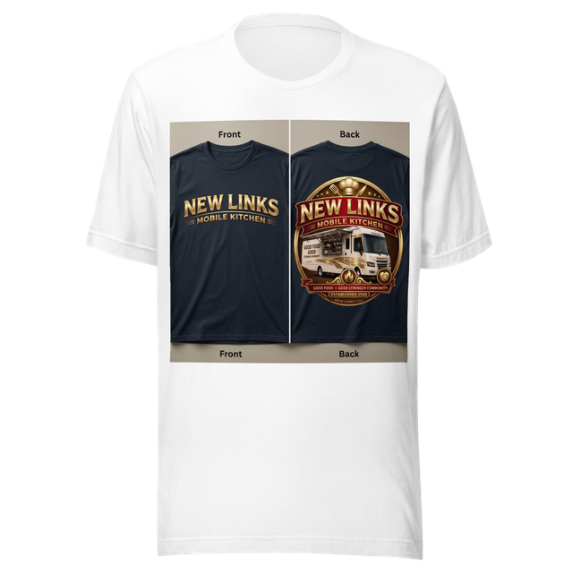New LINKS MOBILE KITCHEN FOUNDING SUPPORTER t shir