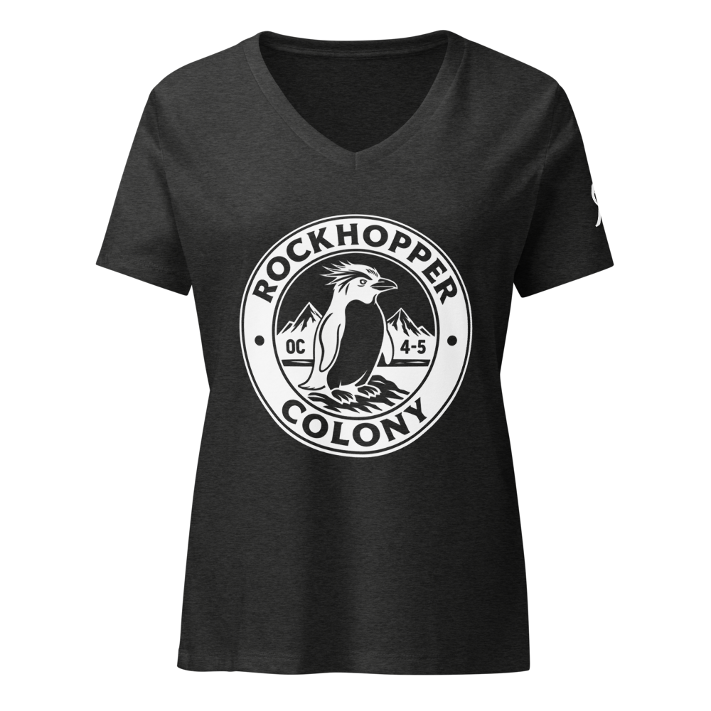 Womens V-neck with Logo on arm