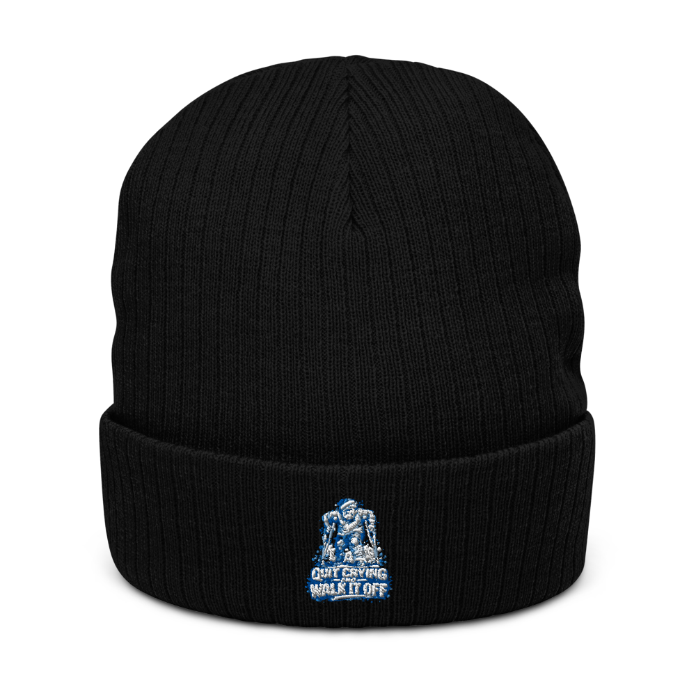Walk it Off Ribbed Knit Beanie | Atlantis