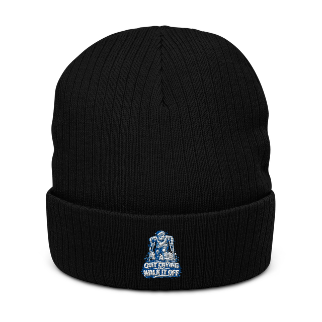 Walk it Off Ribbed Knit Beanie | Atlantis