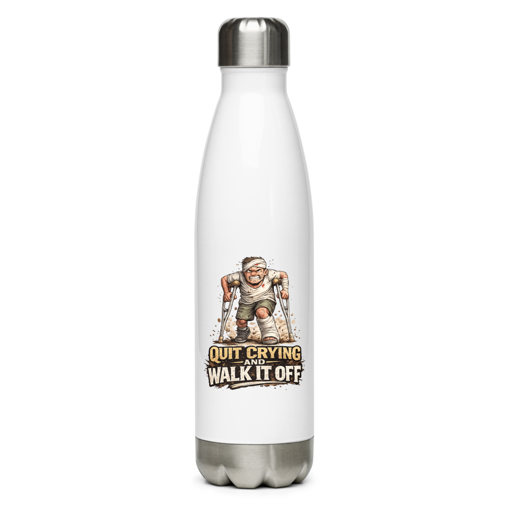 Walk It Off Stainless Steel Water Bottle