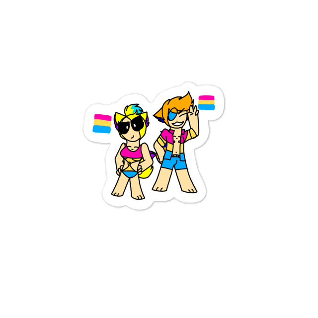 Lrina xd BG and floxy sticker | the foxdy xd girl