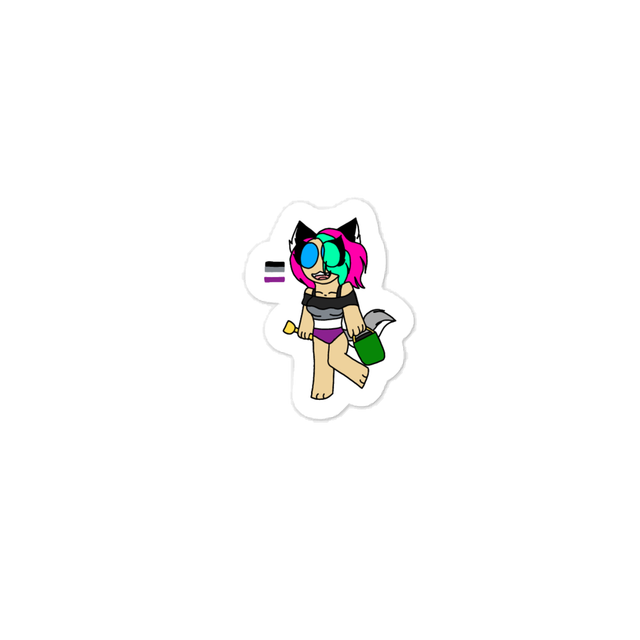 Corina wolf sticker | the foxdy xd girl