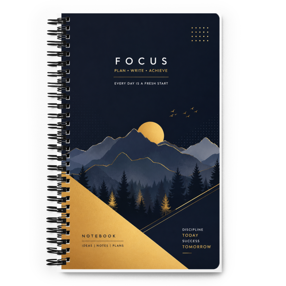 Premium A5 Notebook – Modern Minimalist Cover | 5.