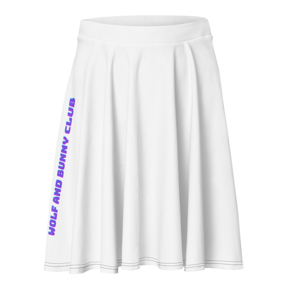 Wolf AND bUNNY CLUb All-Over Print Skater Skirt