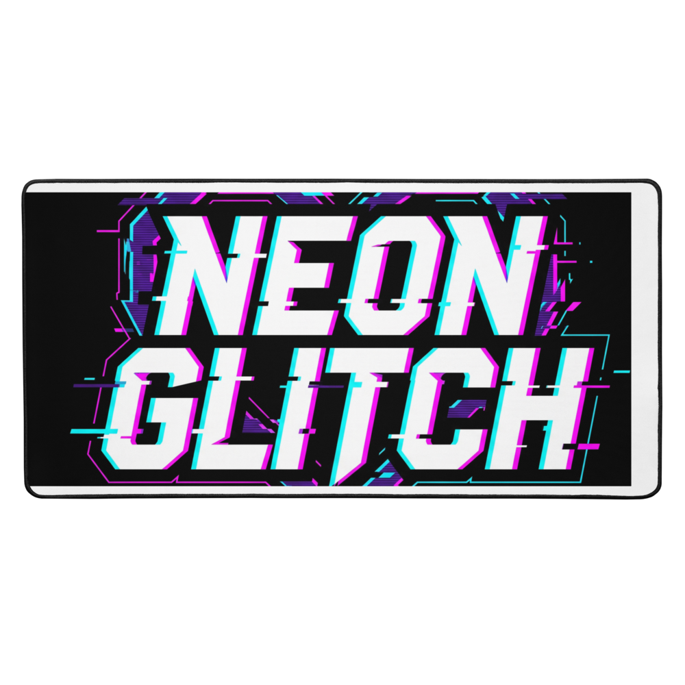 NEON GLITCH MOUSE PAD