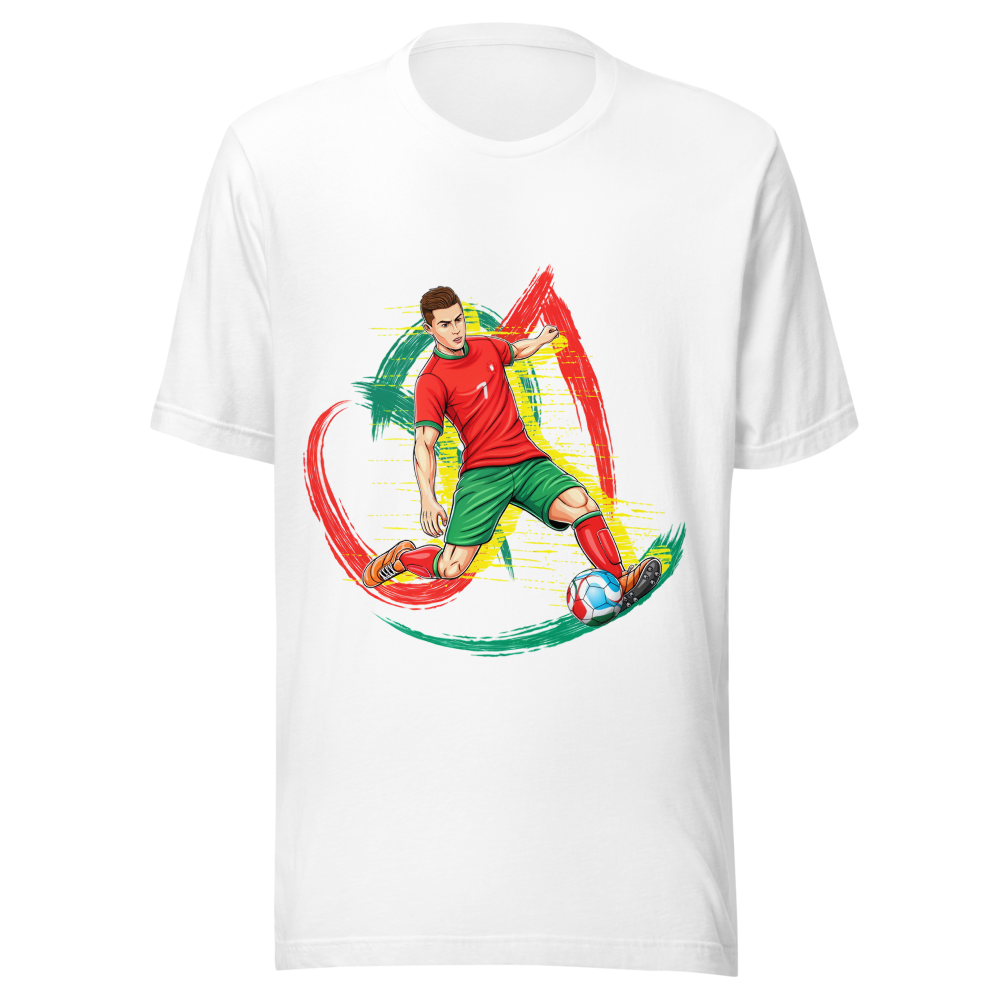 Men's Graphic Print White Tee – Casual T shirt