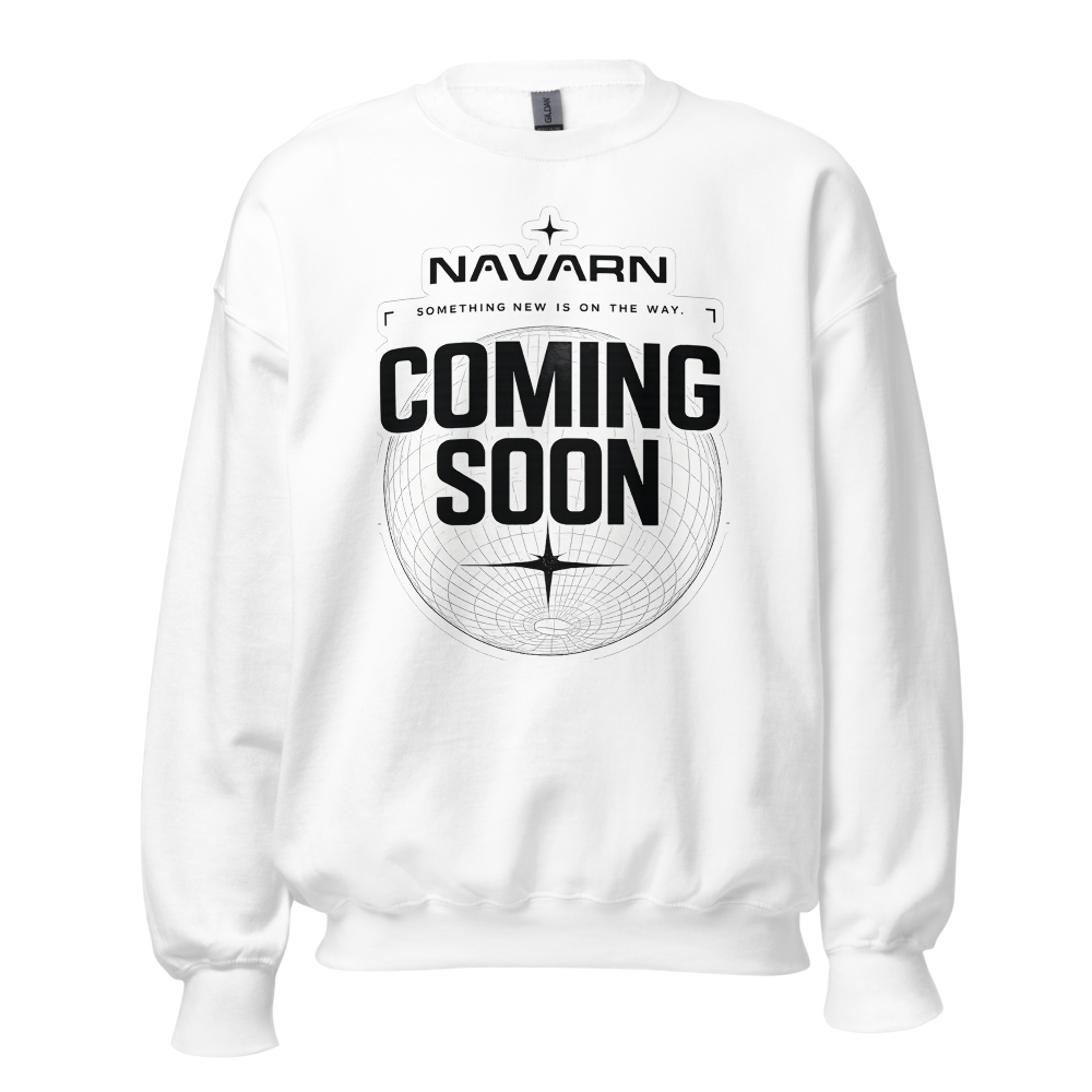 Coming soon neck sweatshirt stylized 