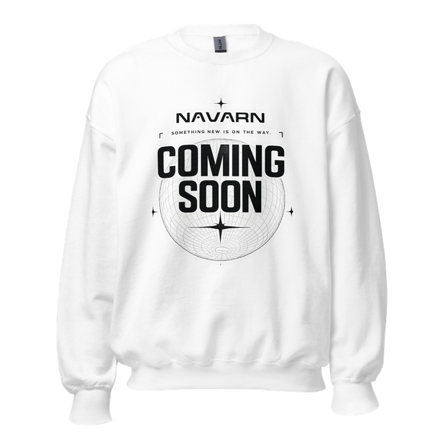Coming soon neck sweatshirt style design