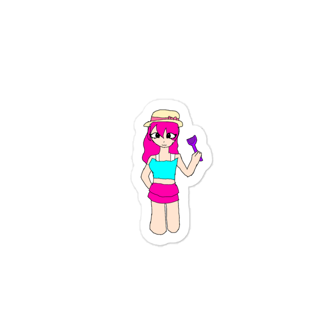 Snowie summer sticker
