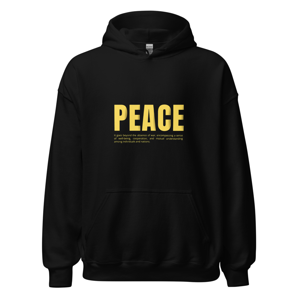 Peace Definition Minimalist Aesthetic Hoodie