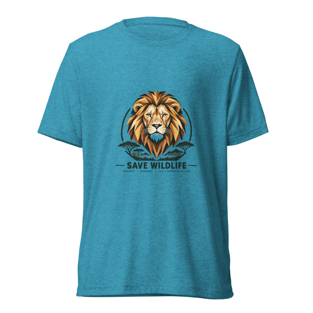 Geometric Lion Wildlife Conservation