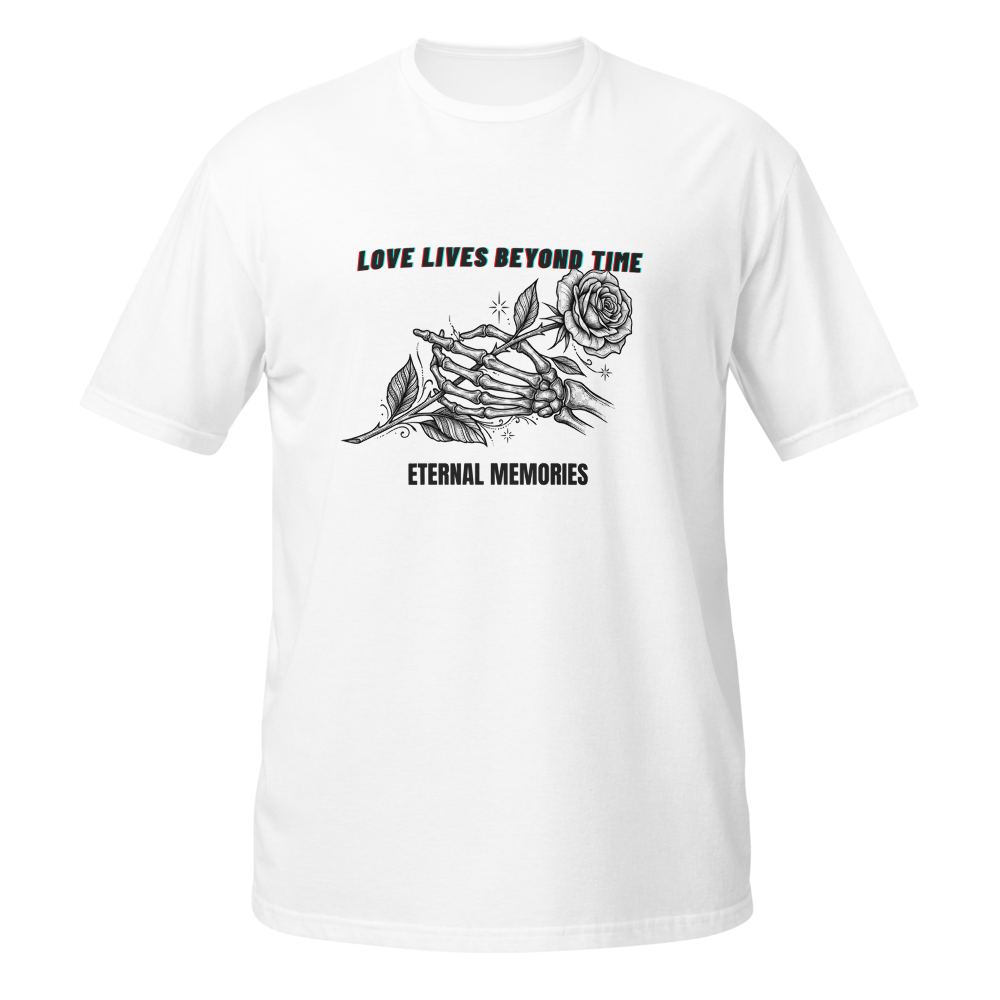 Love Lives Beyond Time – Gothic Skeleton Hand & Ro