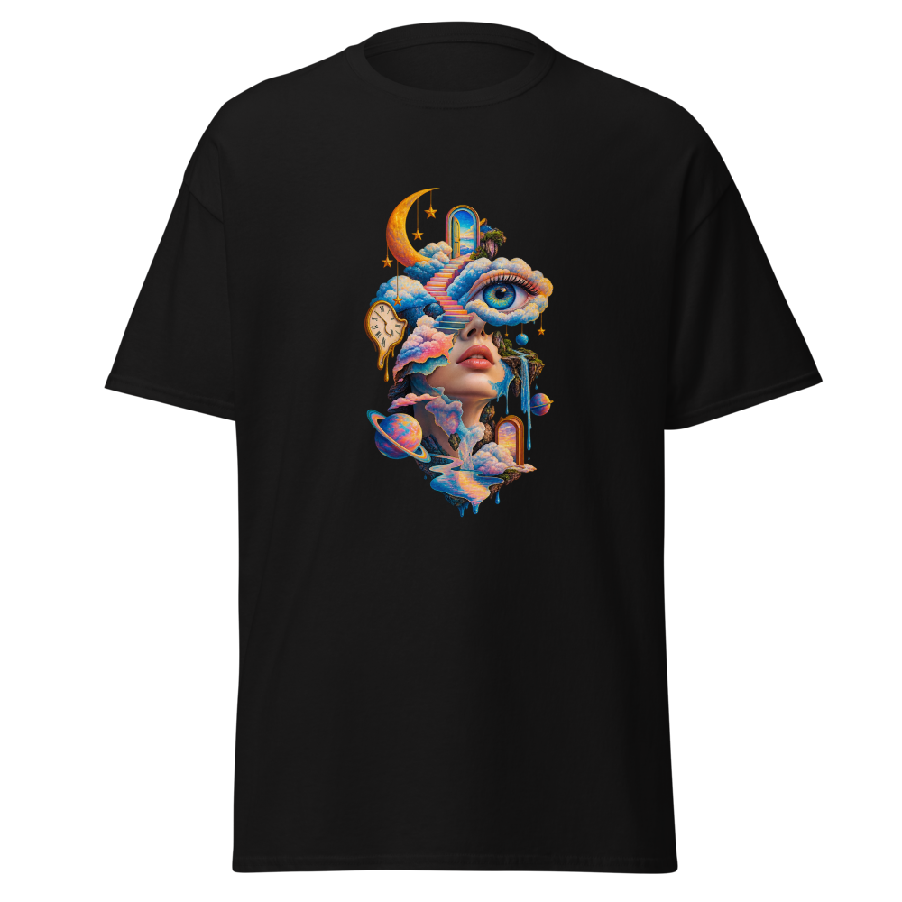 Trippy Surreal Art Face Graphic T-Shirt