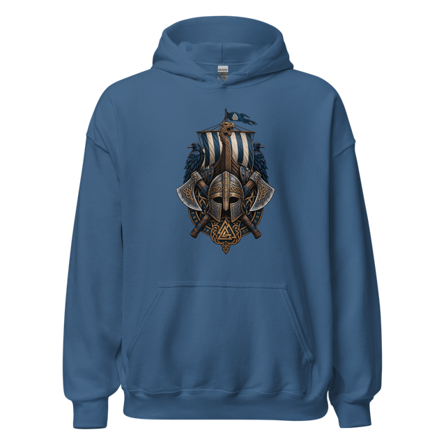 Viking Warrior Graphic Hoodie Unisex Heavy Blend