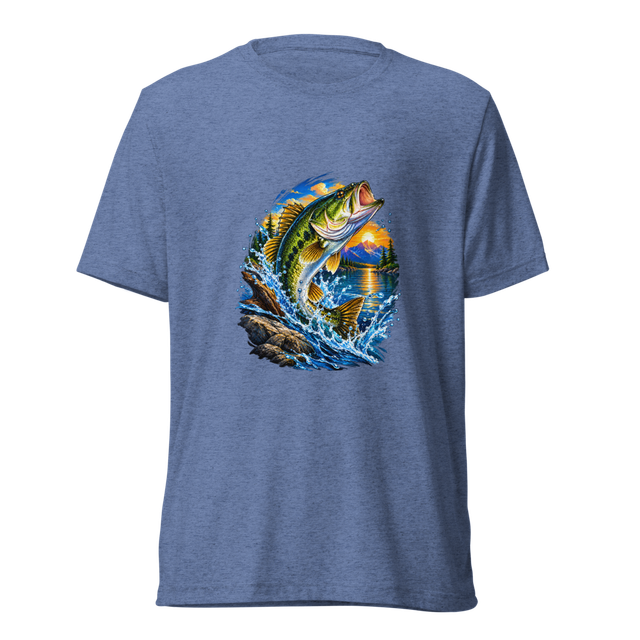 Bass Fishing Graphic Tee Outdoor Angler Gift Shirt
