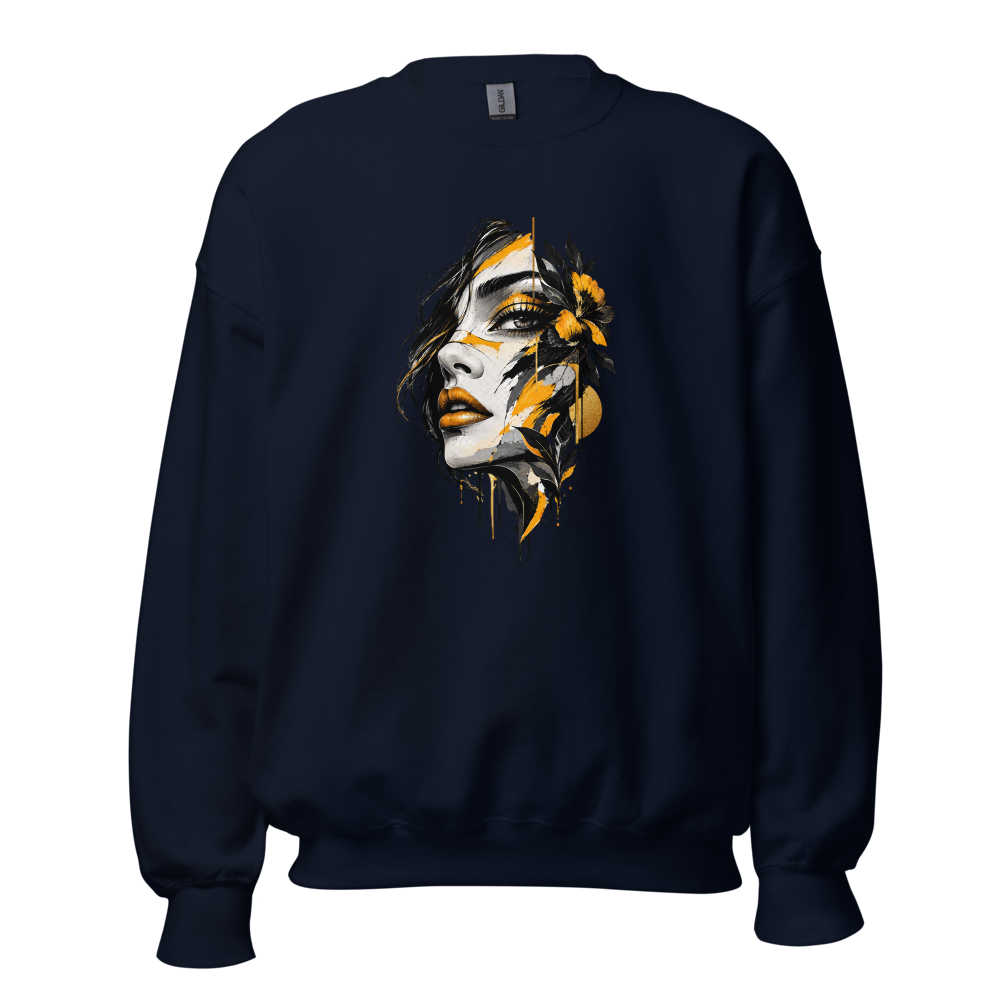 Unisex Abstract Portrait Art Graphic Sweatshirt