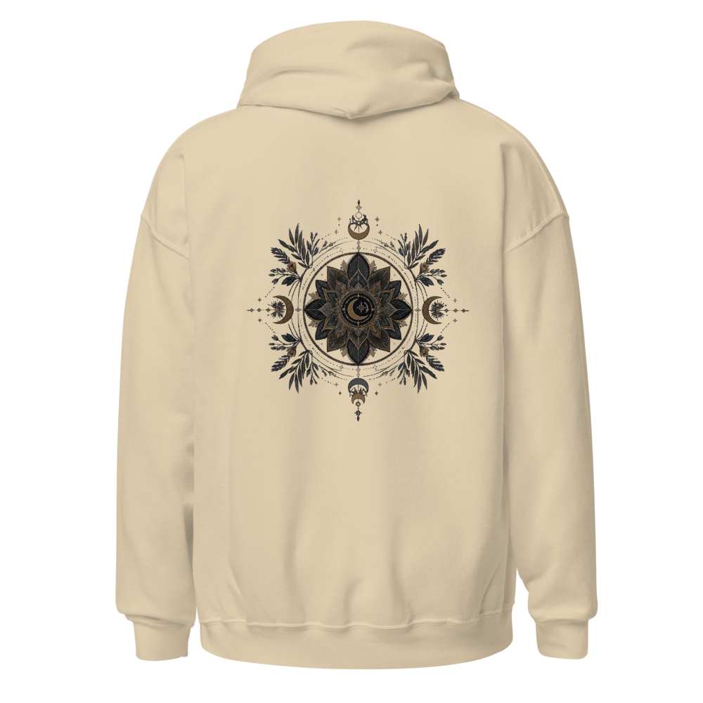 Boho Mandala Unisex Hoodie | Minimalist Spiritual 