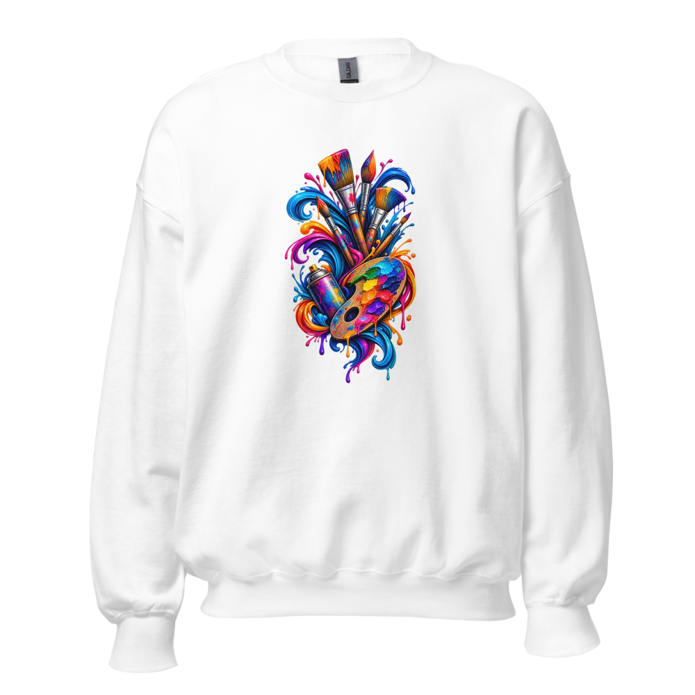 Artistic Heart Splash Sweatshirt -Unisex
