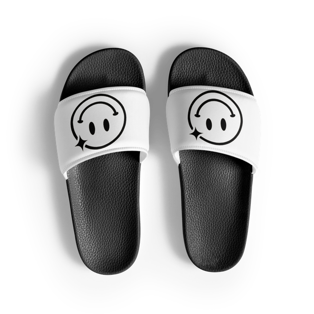 Men's Smile Design Sliders | Trendy Casual Sandals
