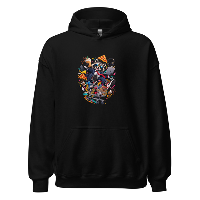 Chaotic Trash Panda CEO Hoodie Funny Raccoon Meme