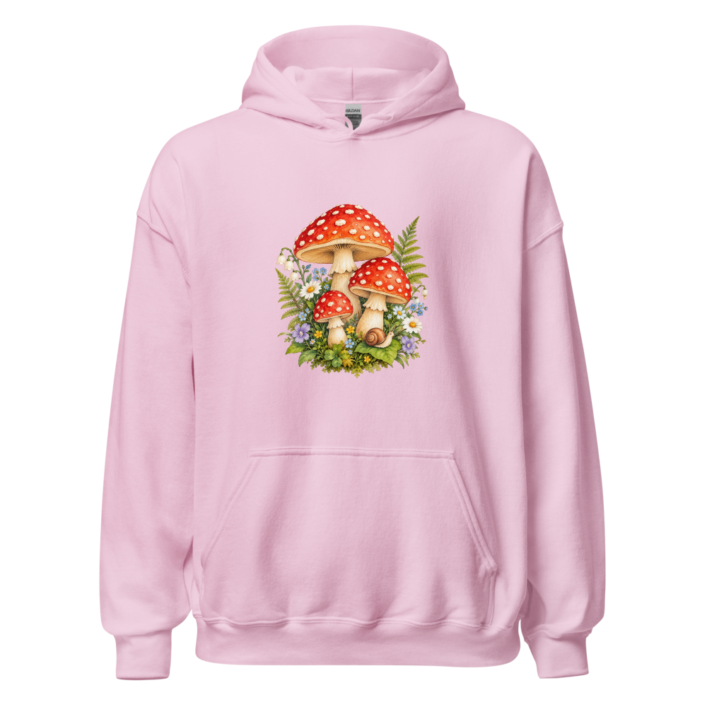 Pink Mushroom Hoodie Cute Cottagecore Sweatshirt!