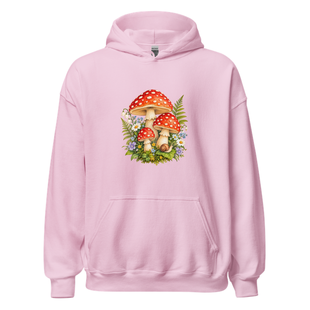Pink Mushroom Hoodie Cute Cottagecore Sweatshirt!