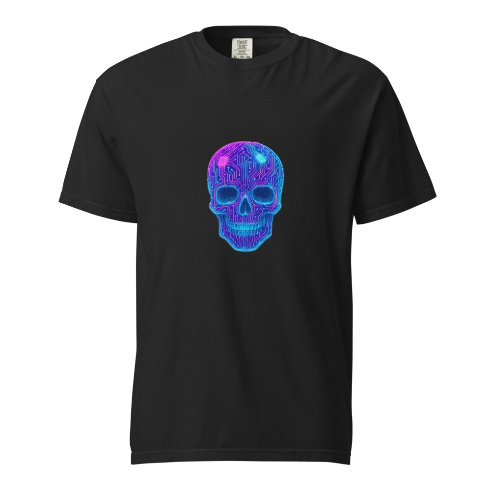 Neon Cyber Skull T-Shirt