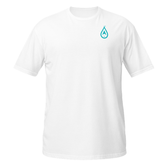 Teal Drop Left Chest Tee