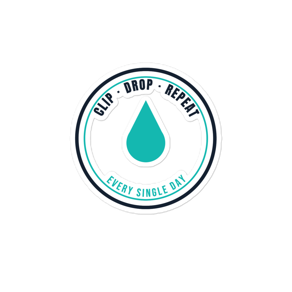 Clip Drop Repeat Sticker