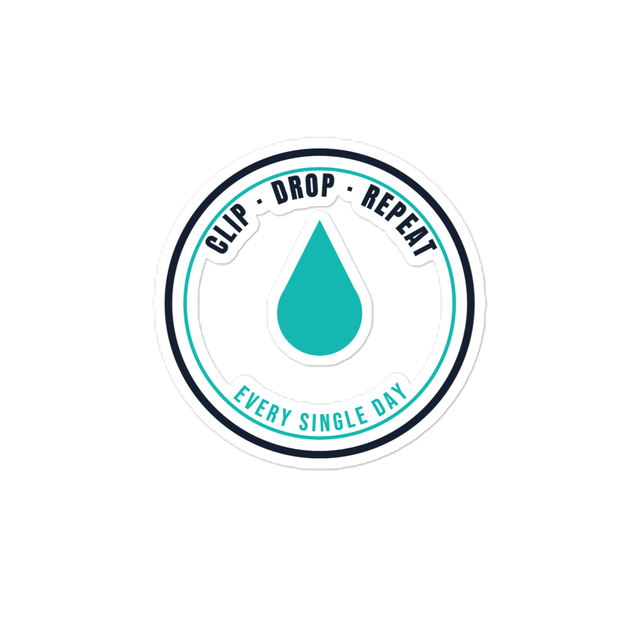 Clip Drop Repeat Sticker