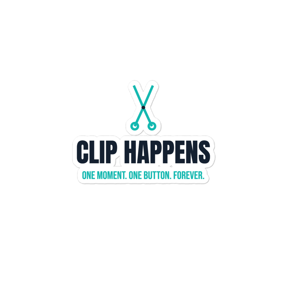 Clip Happens Sticker