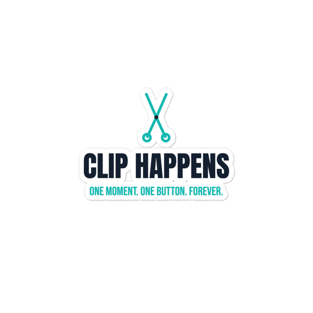 Clip Happens Sticker