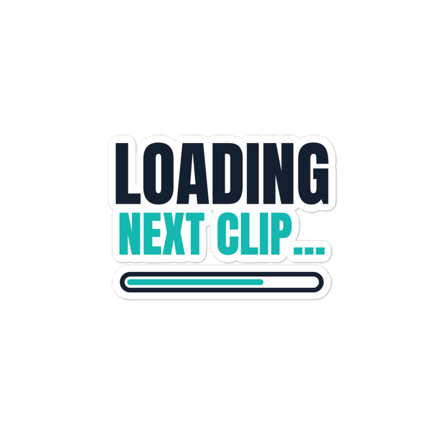 Loading Next Clip Sticker