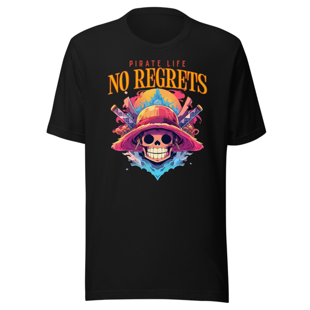 Pirate Life No Regrets - Anime Straw Hat Skull Cro