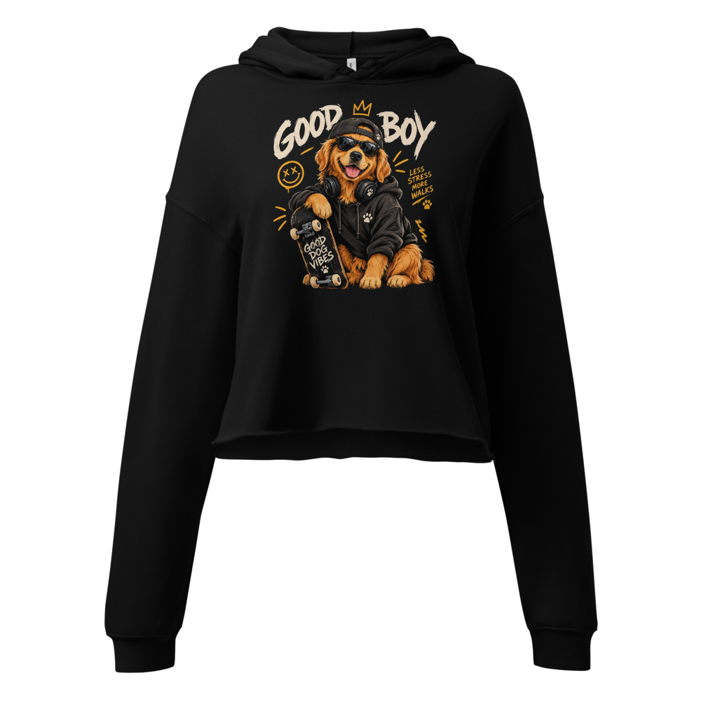 Good Boy Skater Dog - Cool Golden Retriever Hoodie