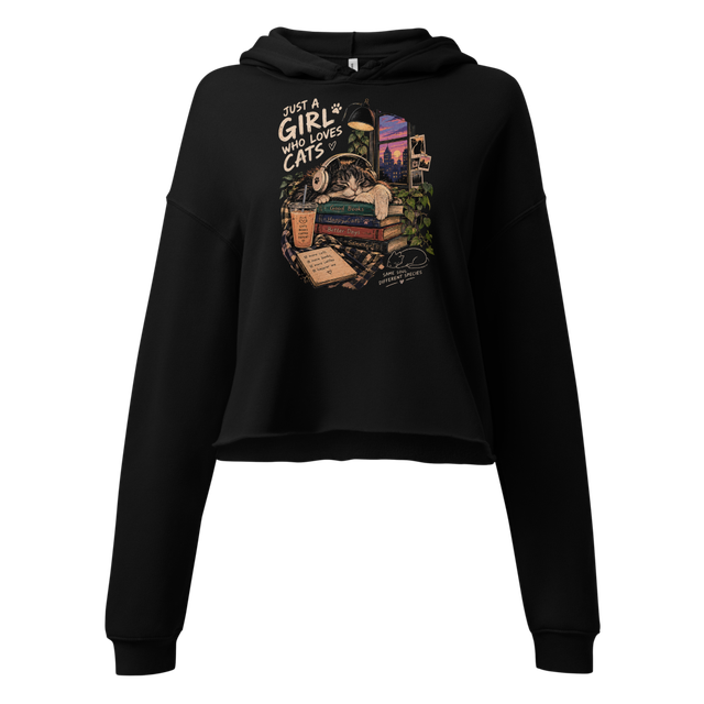 Just A Girl Who Loves Cats - Cozy Lo-Fi Cat & Book