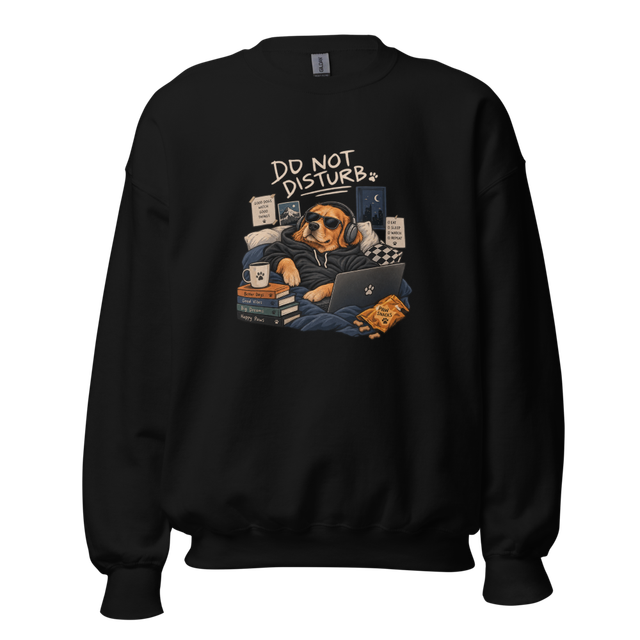 Do Not Disturb - Cozy Hoodie Golden Retriever Lapt