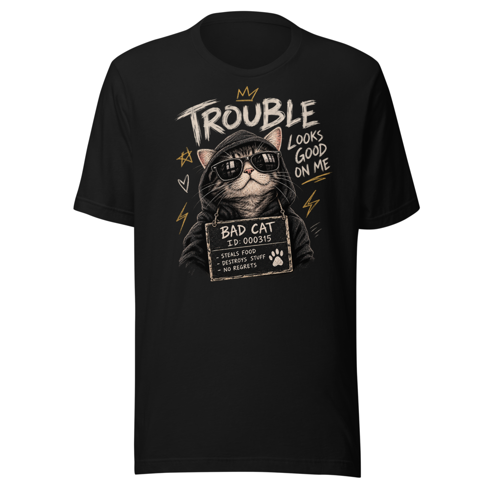 Trouble Looks Good On Me - Bad Cat 