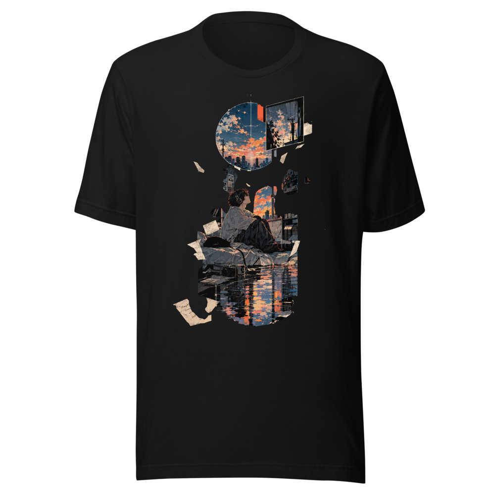 Same Sky Different Days - Techwear Anime Sunset Wi